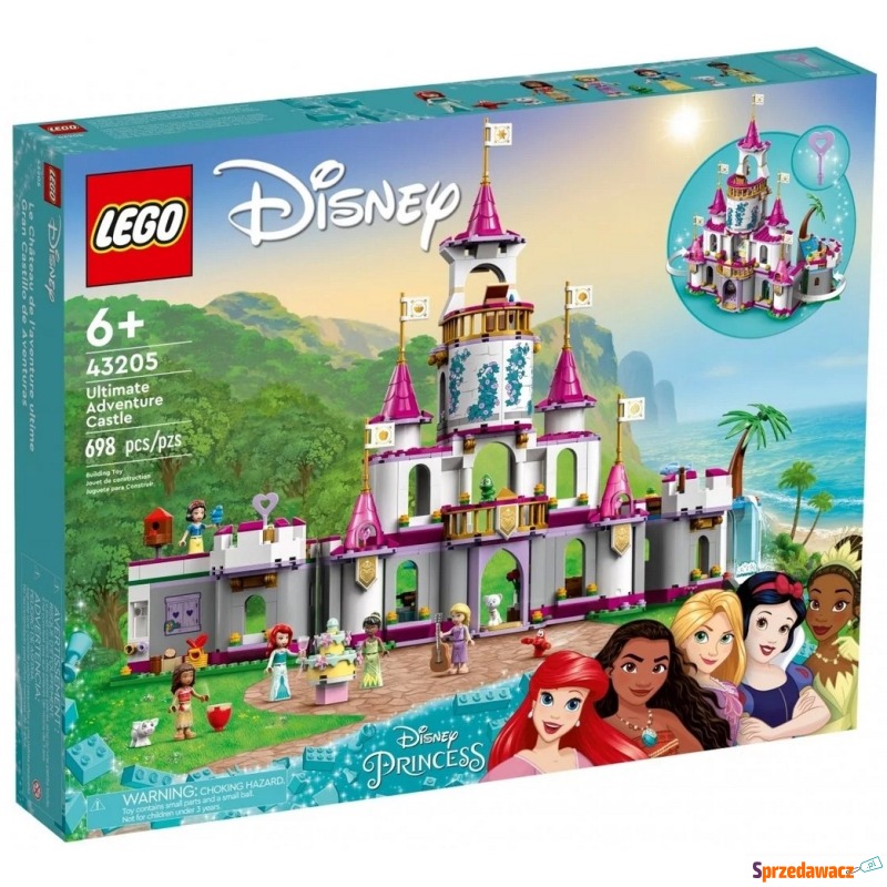 Klocki konstrukcyjne LEGO Disney 43205 Zamek... - Klocki - Zgierz