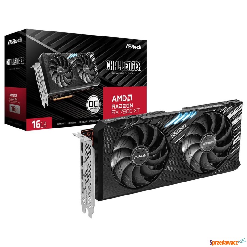 ASRock Radeon RX 7800 XT Challenger OC 16GB GDDR6 - Karty graficzne - Łódź