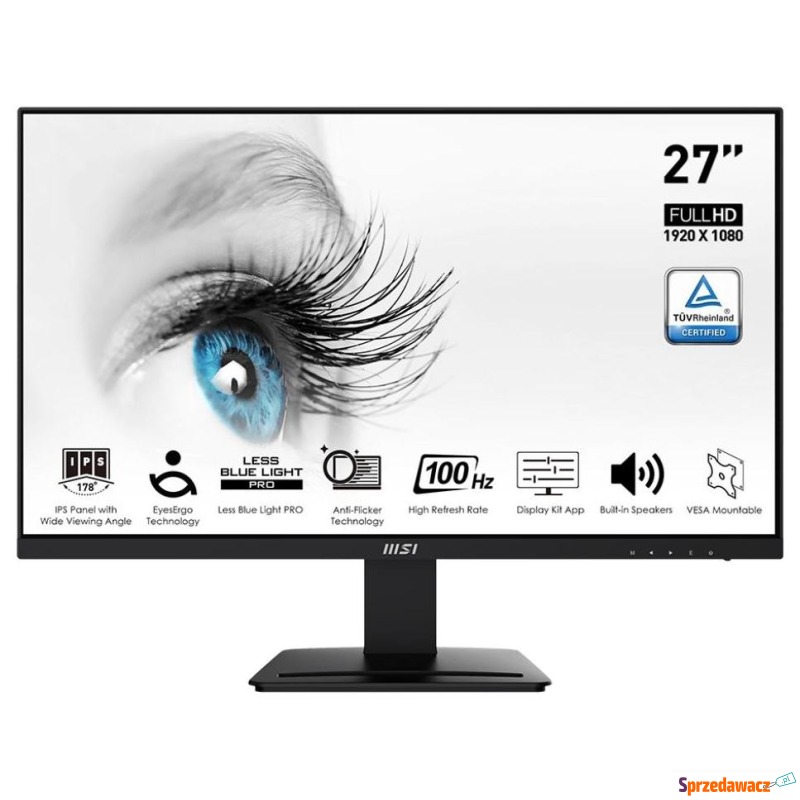 MSI PRO MP273A - 27'' | IPS | Full HD | 1ms |... - Monitory LCD i LED - Chełm