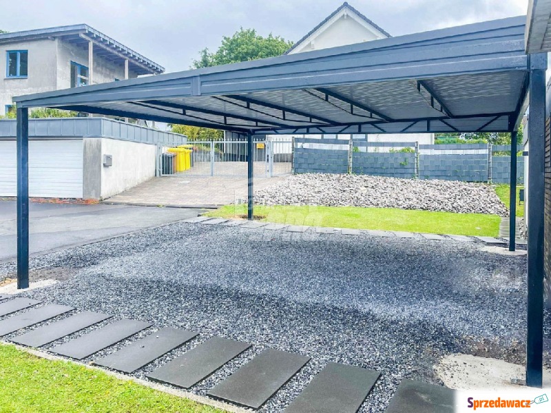 Carport - Wiata samochodowa 6x6m - Antracyt -... - Sprzedam garaż, parking - Nowogard