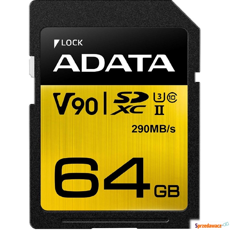 ADATA Premier One SDXC 64GB 290R/260W UHS-II U3... - Karty pamięci, czytniki,... - Katowice