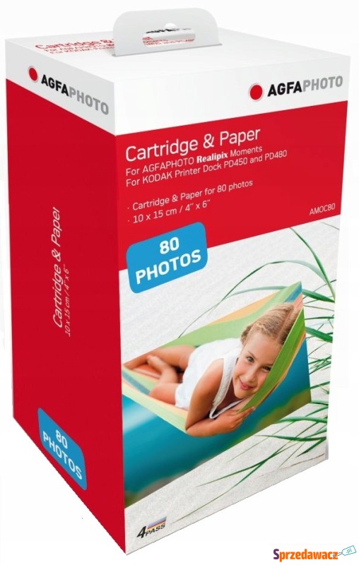 Agfa Photo Cartridge & Paper for 80 photos - Pozostały sprzęt optyczny - Warszawa