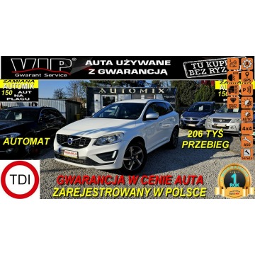 Volvo XC 60 - R-Design D4* NiskiPrzebieg 206 Tyś *Gwarancja w cenie *Możliwa ZAMIANA