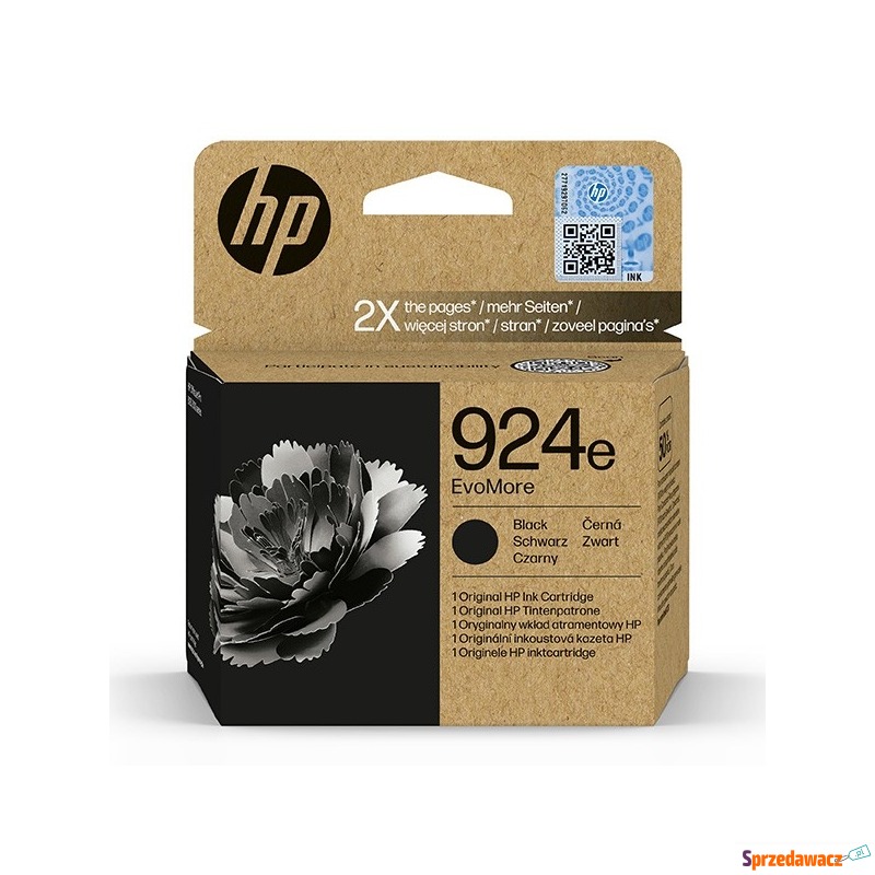 HP oryginalny ink EvoMore 4K0V0NECE1, HP 924e,... - Tusze, tonery - Bytom