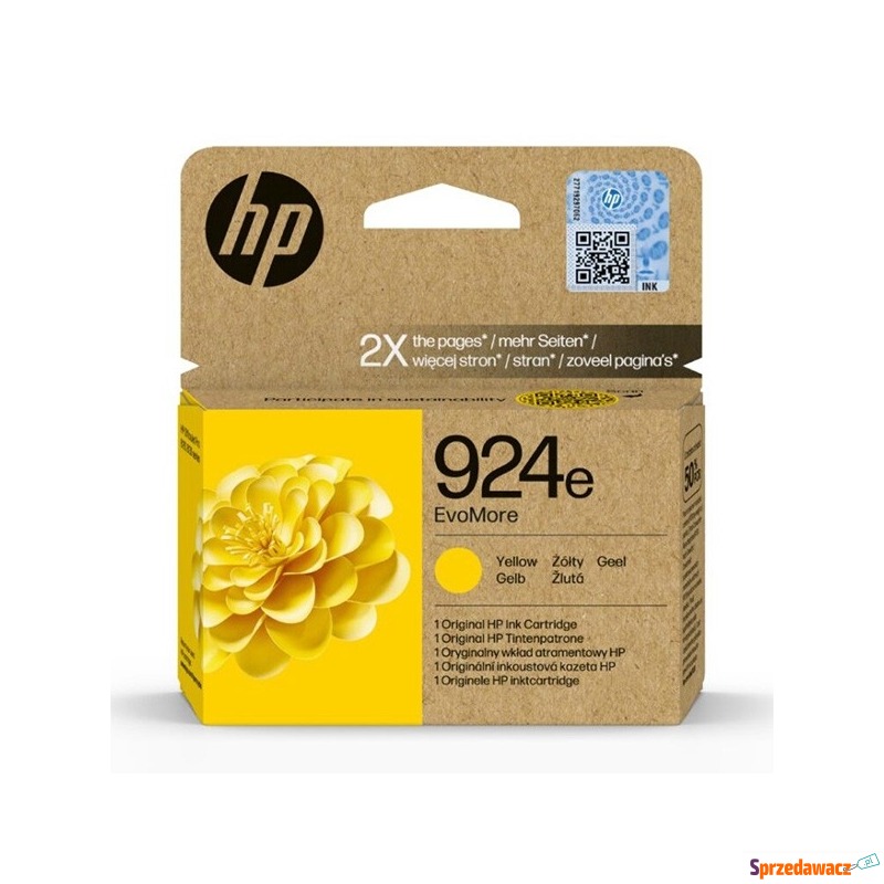 HP oryginalny ink EvoMore 4K0U9NECE1, HP 924e,... - Tusze, tonery - Gorzów Wielkopolski