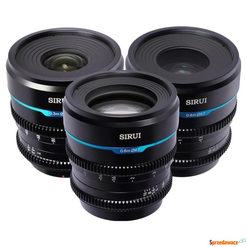 Sirui Cine Lens Nightwalker S35 Kit 24/35/55mm... - Obiektywy, tuleje, p... - Mielec