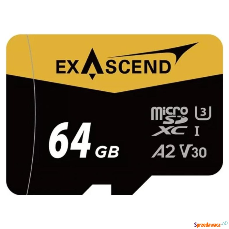 ExAscend 64GB microSDXC Catalyst UHS-I A2 V30... - Karty pamięci, czytniki,... - Dąbrowa Górnicza