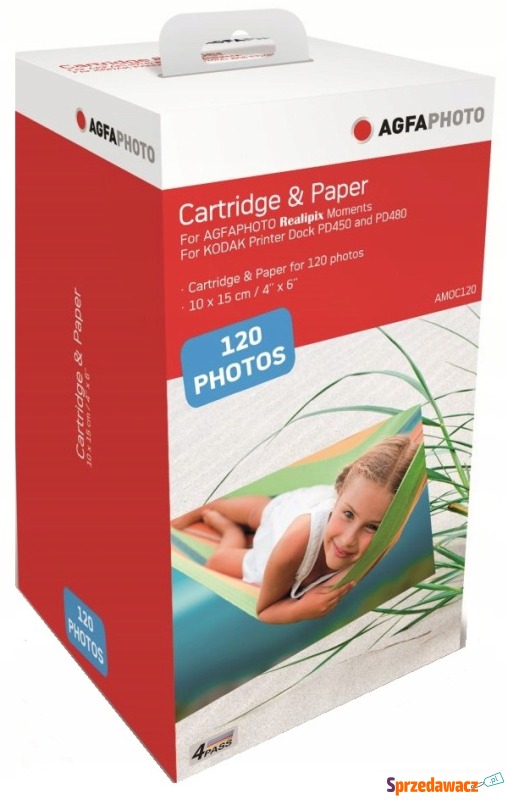 Agfa Photo Cartridge & Paper for 120 photos - Pozostały sprzęt optyczny - Piaseczno