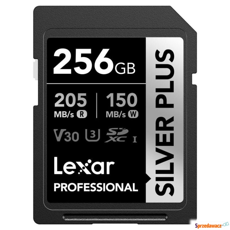 Lexar SDXC 256GB Professional SILVER Plus UHS-I... - Karty pamięci, czytniki,... - Kalisz