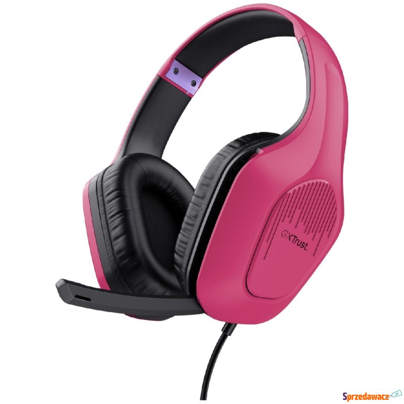 Nauszne Trust GXT415P Zirox Headset Różowe - Słuchawki - Poznań