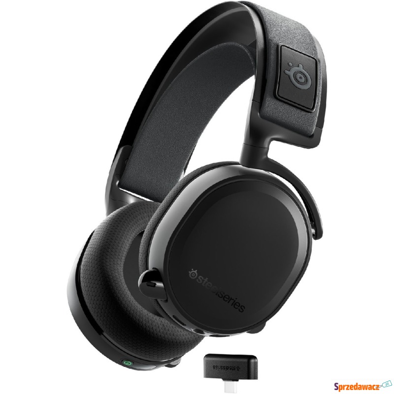 Nauszne SteelSeries Arctis 7+ Black - Słuchawki - Sopot