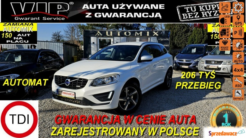 Volvo XC 60 - R-Design D4* NiskiPrzebieg 206 Tyś... - Samochody osobowe - Świdnica