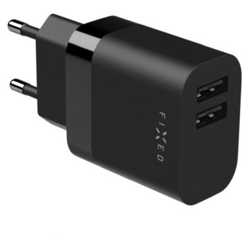 Fixed USB 17W + Kabel USB/USB-C, czarny