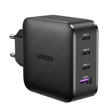 Ugreen CD224, 3x USB-C, 1x USB, Power Delivery 3.0, GaN, 65W czarny