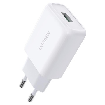 Ugreen CD122, USB-A, QC3.0, 18W biały