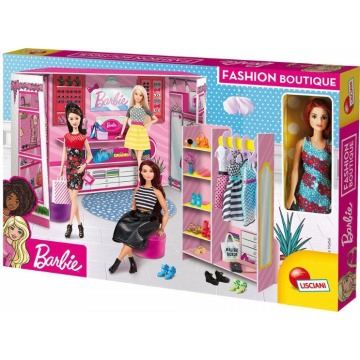 Domki dla lalek,lalki Lisciani Barbie Fashion Boutique z Lalką