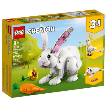 Klocki konstrukcyjne LEGO Creator 31133 3 w 1 Biały królik