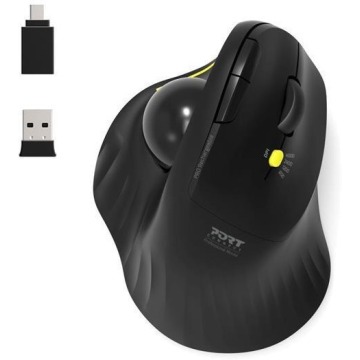 Port Designs Ergonomic Rechargable BT Trackball