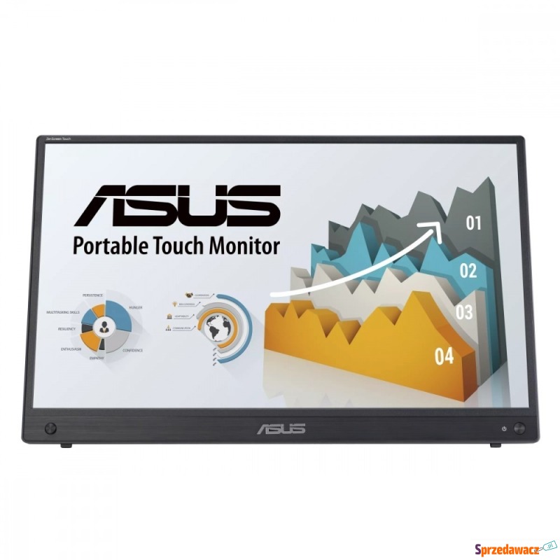 Asus Monitor 16 cali MB16AMTR FHD IPS m-HDMI USB... - Monitory LCD i LED - Wodzisław Śląski