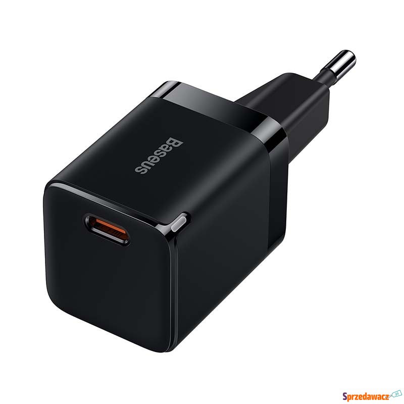 Baseus GaN3 USB-C 30W (czarna) - Ładowarki sieciowe - Bytom