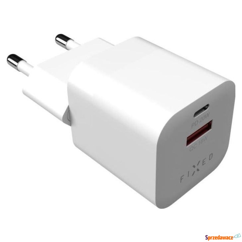 Fixed Mini USB-C/USB 20W, biała - Ładowarki sieciowe - Szczecin