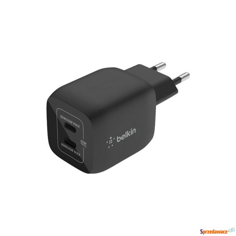 Belkin GaN 45W WCH011vfBK 2x USB-C - Ładowarki sieciowe - Toruń