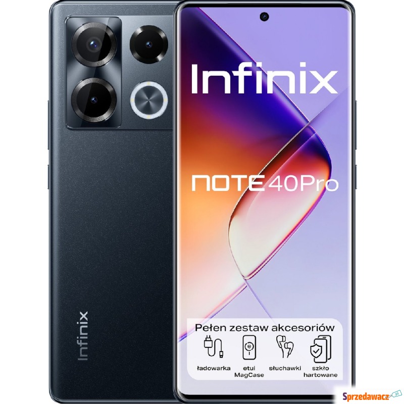 Infinix NOTE 40 PRO 12/256GB Obsidian Black - Telefony komórkowe - Siedlce