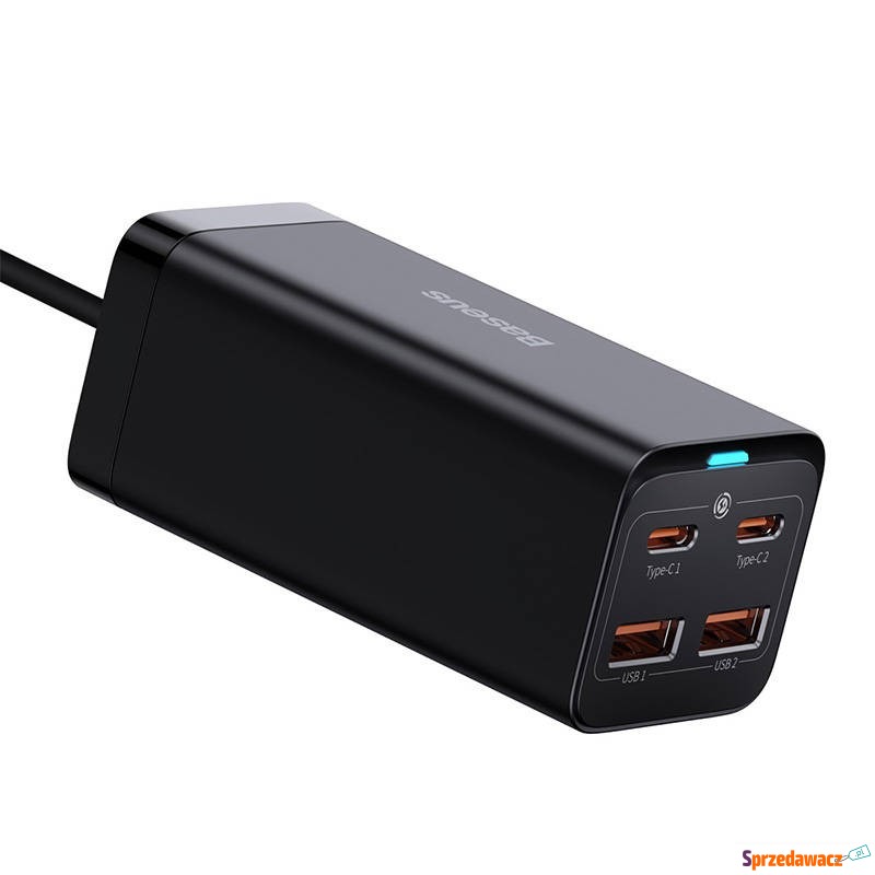 Baseus GaN3 Pro 2xUSB-C + 2xUSB, 100W (czarna) - Ładowarki sieciowe - Inowrocław