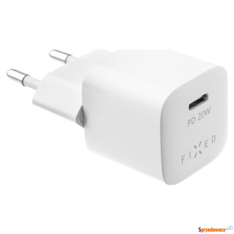 Fixed Mini USB-C Travel Charger 20W, biały - Ładowarki sieciowe - Lubin