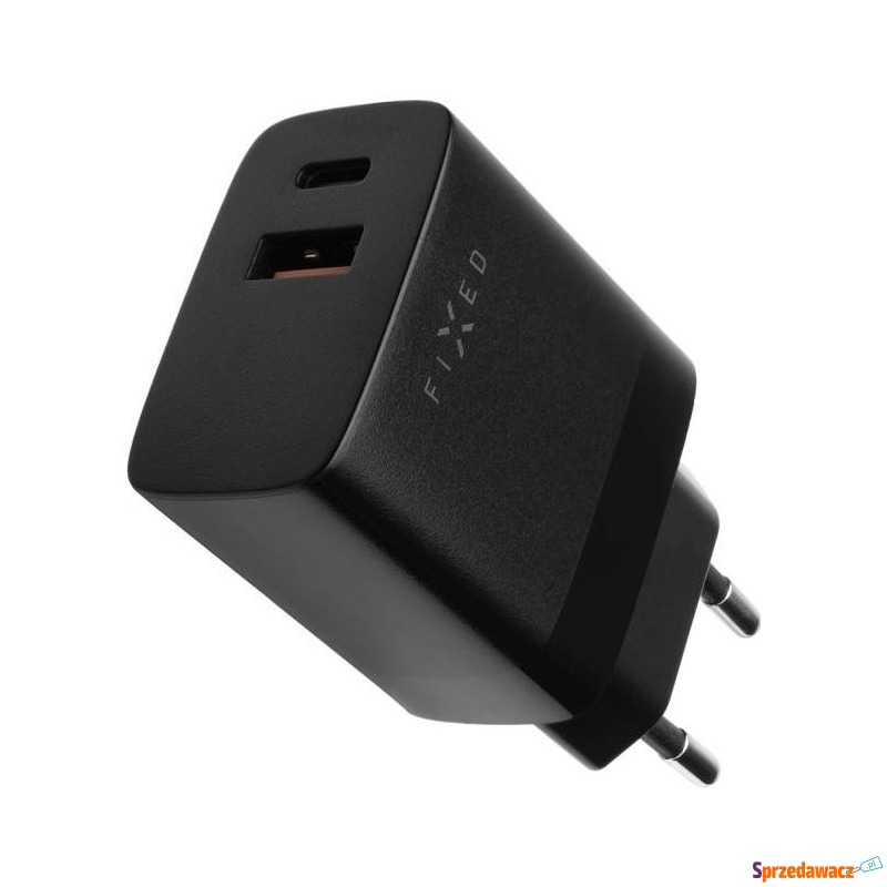 Fixed USB-C/USB 20W, czarna - Ładowarki sieciowe - Lębork