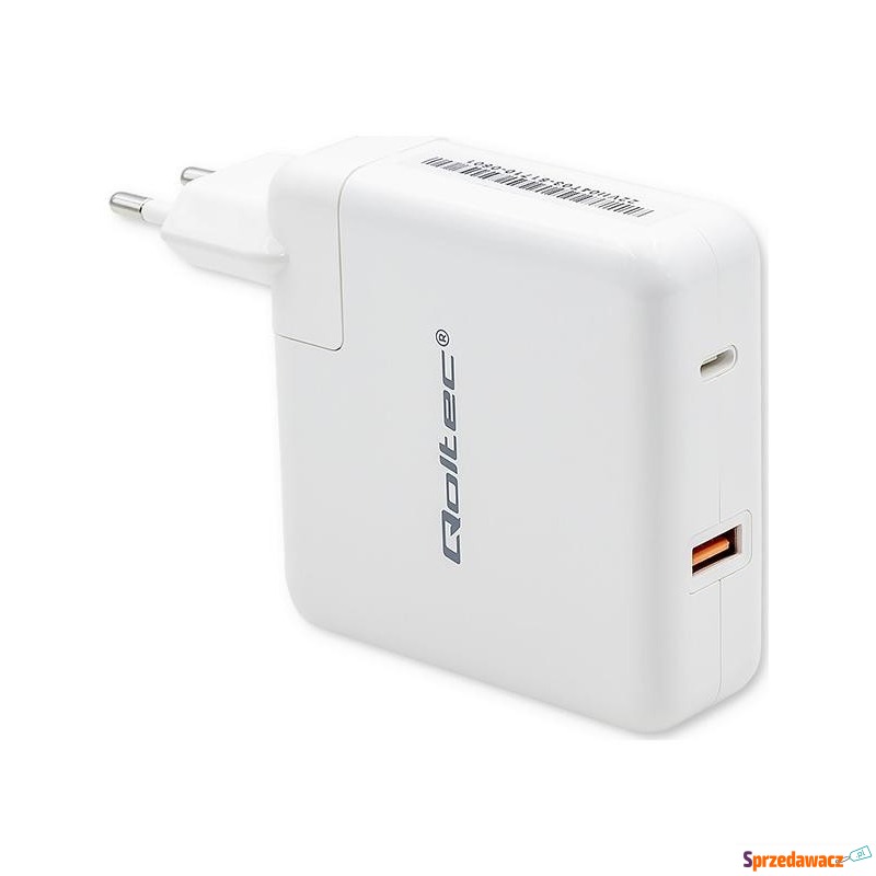 Qoltec GaN 108W | 5-20V | 3-4.7A | USB C | Biała - Ładowarki sieciowe - Płock