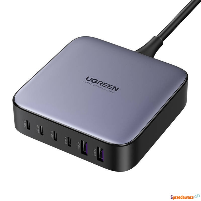 Ugreen 2x USB-A, 4x USB-C, GaN, 200W czarny - Ładowarki sieciowe - Orzesze