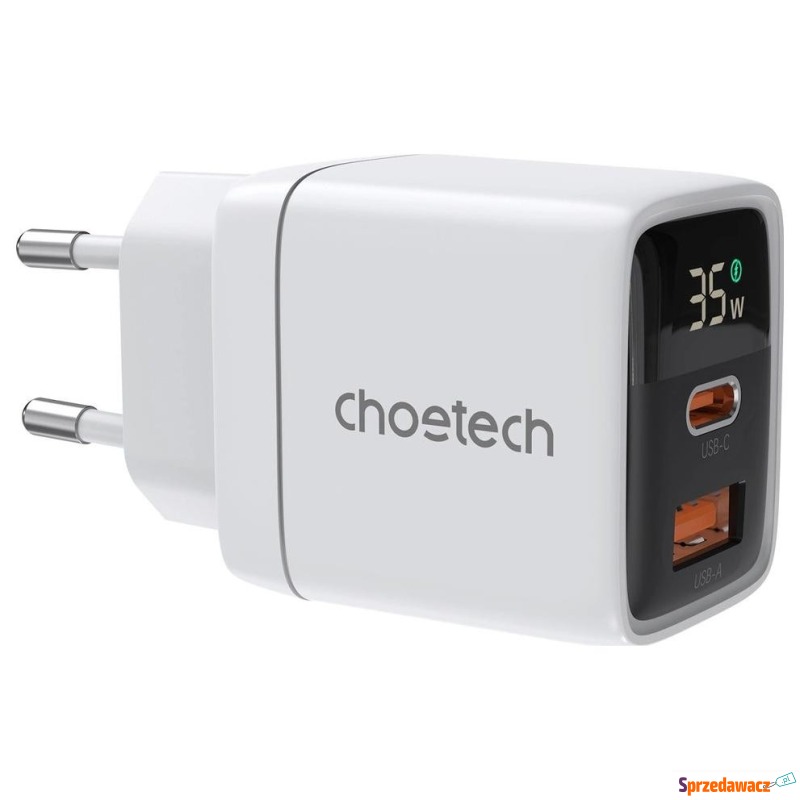 Choetech PD6052 1x USB-C 1x USB-A biała - Ładowarki sieciowe - Szczecin