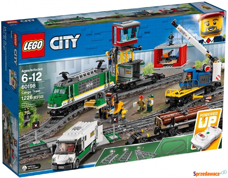 Klocki konstrukcyjne LEGO City 60198 Pociąg towarowy - Klocki - Piotrków Trybunalski