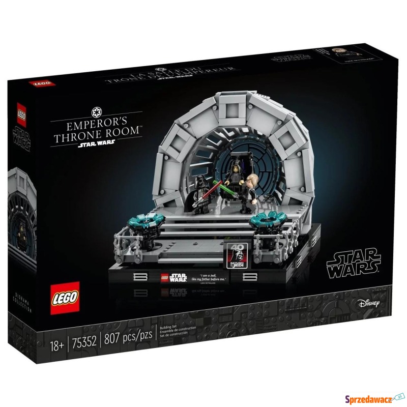 Klocki konstrukcyjne LEGO Star Wars 75352 Diorama... - Klocki - Przemyśl