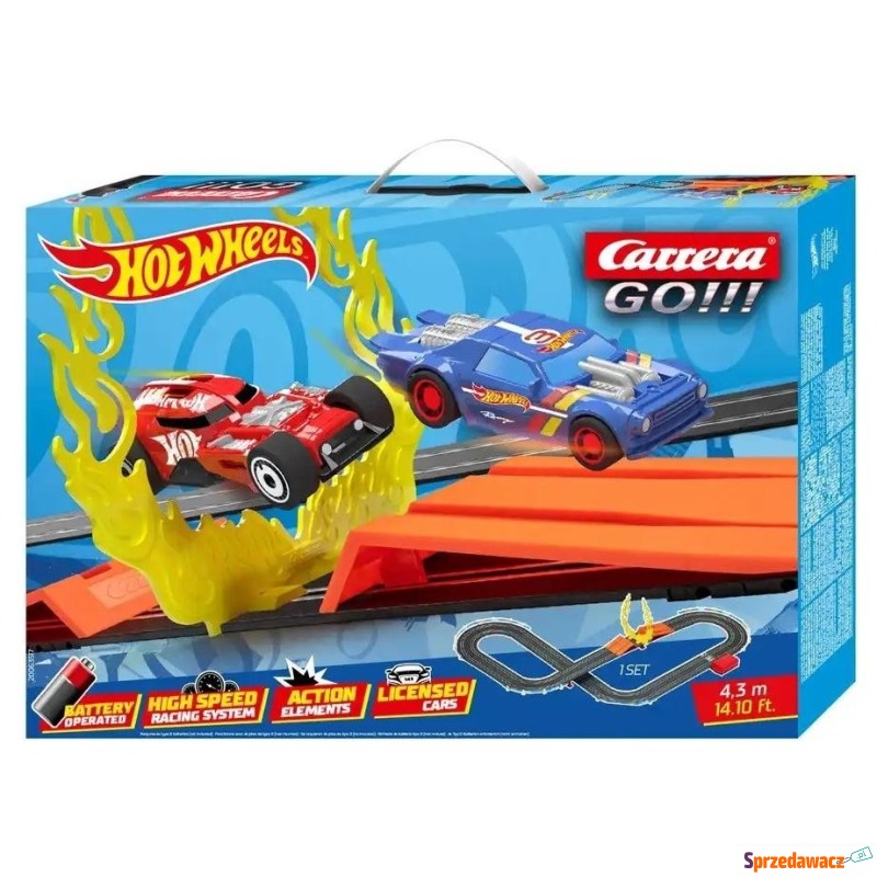 Tory wyścigowe Carrera Go!!! Hot Wheels 4.3 m - Samochodziki, samoloty,... - Białystok