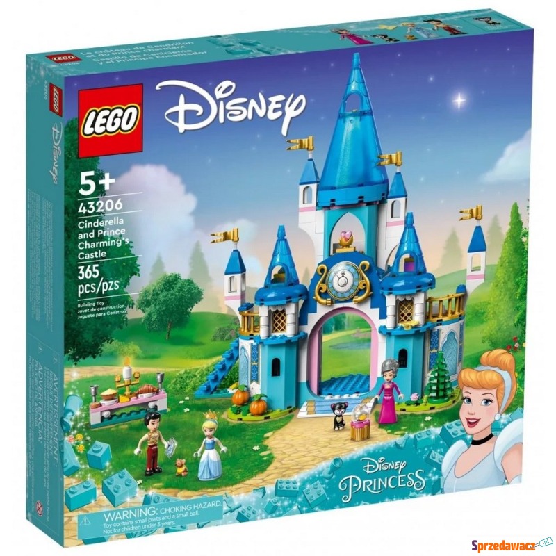 Klocki konstrukcyjne LEGO Disney 43206 Zamek... - Klocki - Ostrołęka