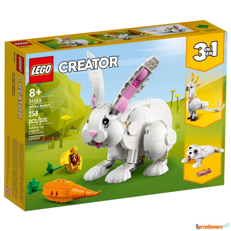 Klocki konstrukcyjne LEGO Creator 31133 3 w 1... - Klocki - Krapkowice