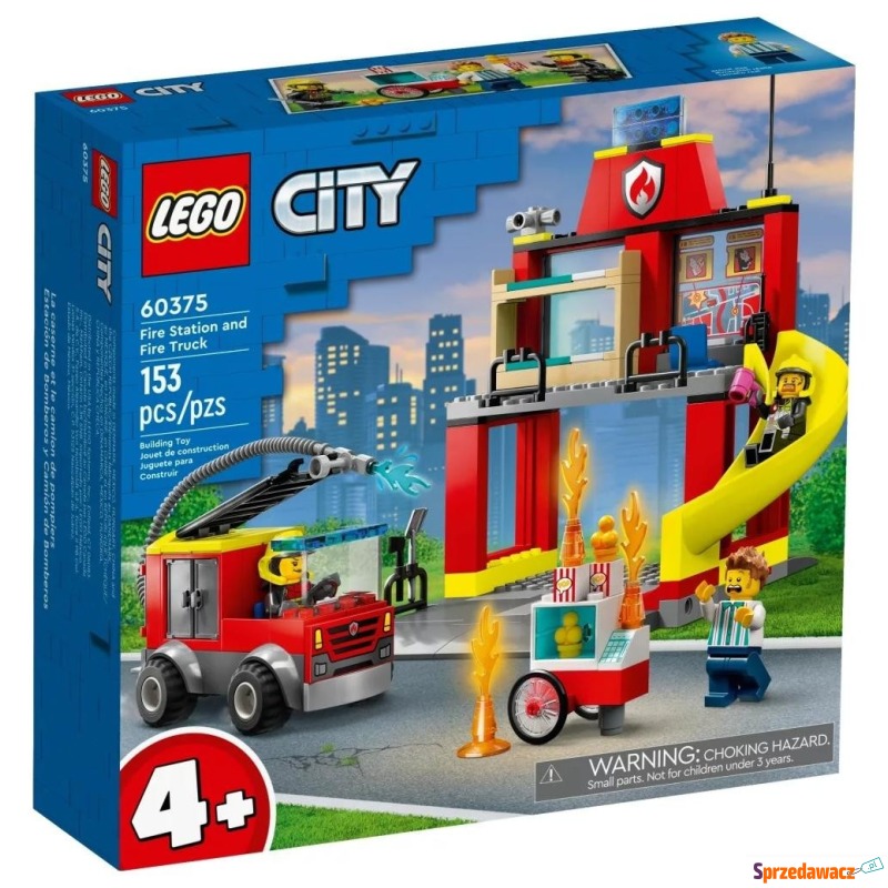 Klocki konstrukcyjne LEGO City 60375 Remiza s... - Klocki - Zabrze