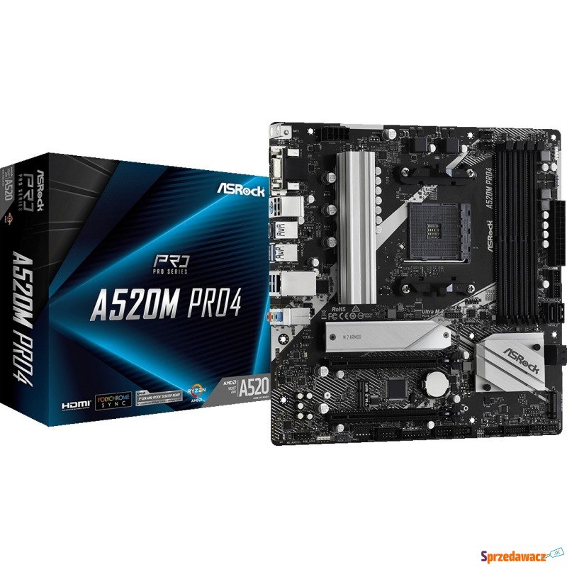 ASRock A520M Pro4 - Płyty główne - Łódź