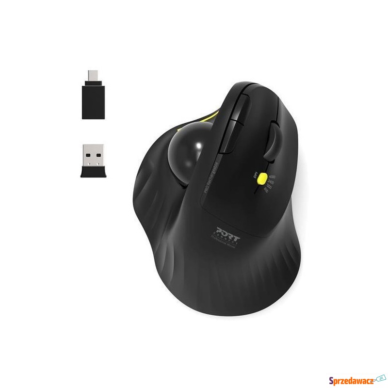 Port Designs Ergonomic Rechargable BT Trackball - Myszki - Rutka-Tartak