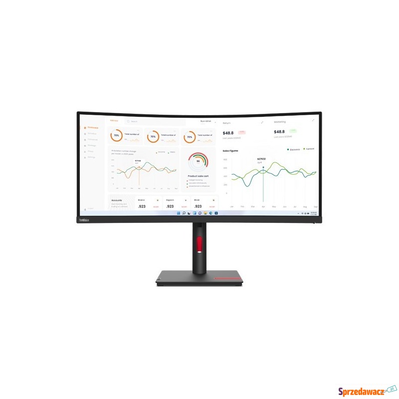 Lenovo ThinkVision T34w-30 - Monitory LCD i LED - Kalisz