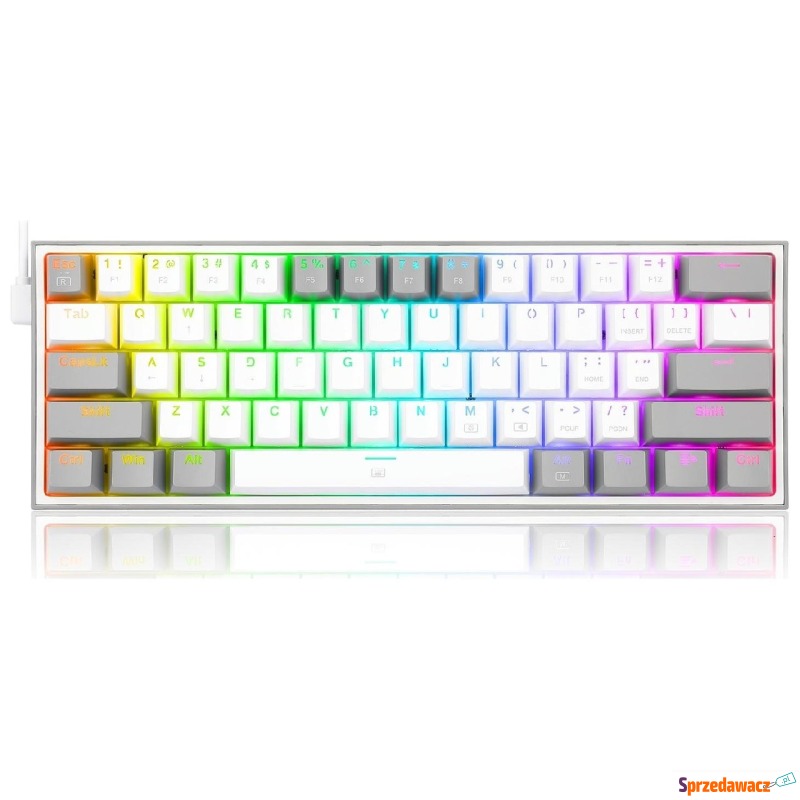 Redragon K617 Fizz RGB white/grey - Klawiatury - Pruszków