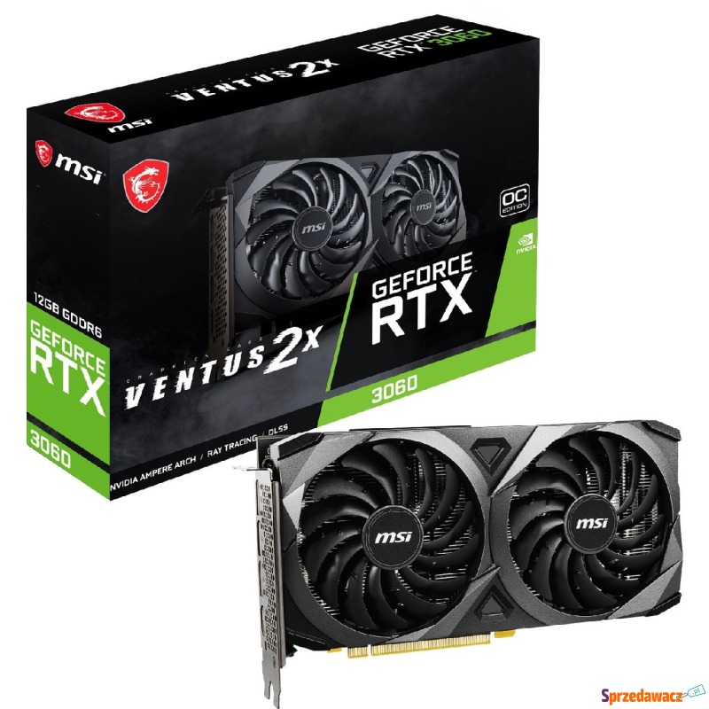 MSI GeForce RTX 3060 VENTUS 2X 12GB OC LHR - Karty graficzne - Gdańsk