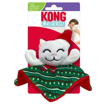 KONG zabawka dla kota Holiday Crackles Santa Kitty - 1 szt.