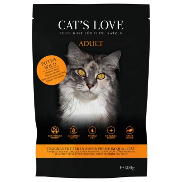 Cat´s Love Adult, indyk i dziczyzna - 400 g