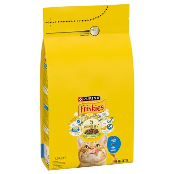 PURINA Friskies Adult Cat, łosoś i warzywa  - 1,5 kg