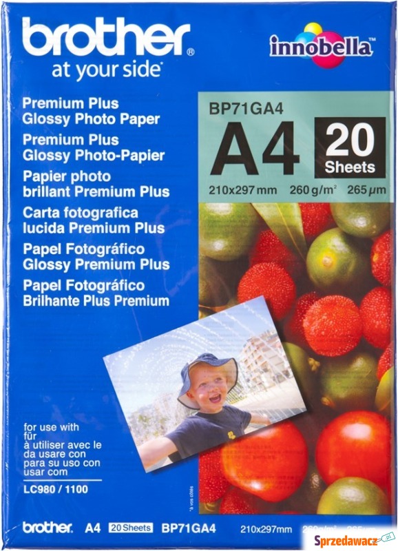 Papier Brother Photo Glossy 20 ark [A4] - Papier biurowy - Chorzów