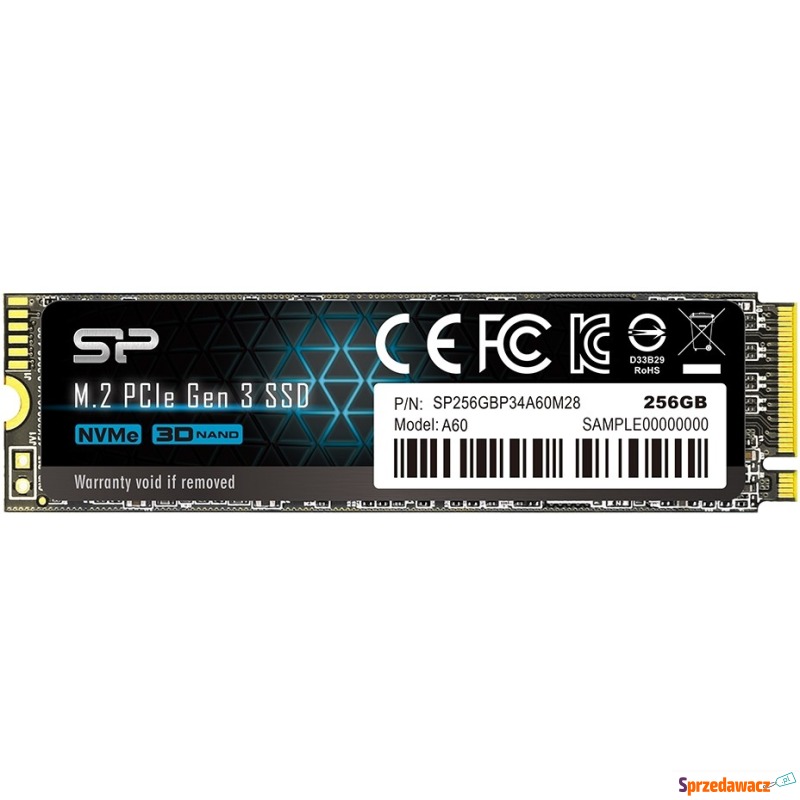 Silicon Power P34A60 M.2 NVMe PCIe 256GB - Dyski twarde - Tarnobrzeg