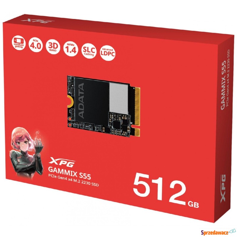 Adata XPG Gammix S55 M.2 NVMe PCIe4x4 512GB (2230) - Dyski twarde - Lublin